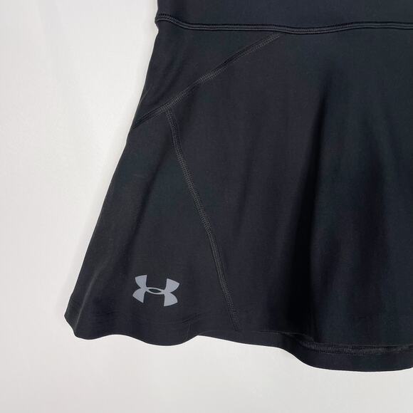 Under Armour Womens Small Black Mini Flounce Skort Athletic Liner Shorts Active - Picture 3 of 9
